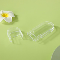 Récipient de maquillage compact ovale en plastique recyclable personnalisé OEM & ODM boîte vide pour usage cosmétique individuel-pour fard à paupières blush
