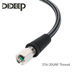 Manguera de Presión para Buceo DIDEEP de Fibra de Carbono Trenzada 7/16-20UNF 360 °   Manómetro de Presión Residual Sumergible Giratorio - Product Image 3