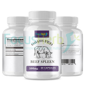 FocusHerb Compléments Nutritionnels OEM Vente en Gros Capsules de Rate de Bœuf Nourri à l'Herbe de Haute Qualité - Product Image 2