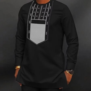 2025 nuovo stile etnico <span class=keywords><strong>Africa</strong></span> uomo Muslim Dubai abito a camicia lunga Casual Daffah Ramadan moda Custom gioventù <span class=keywords><strong>marocco</strong></span> Thobes - Product Image 4
