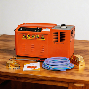 Fourneau de fusion numérique miniature Kinway 1450 degrés 3 kW, petit four électrique portable à induction <span class=keywords><strong>pour</strong></span> fusion de l'or, <span class=keywords><strong>prix</strong></span> des fusionneuses à creusettes. - Product Image 1