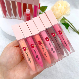 Vente en gros de brillant à lèvres hydratant végétalien nu brillant clair liquide rouge à lèvres marque privée grande <span class=keywords><strong>baguette</strong></span> brillant à lèvres - Product Image 1