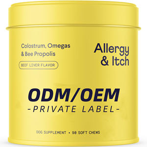 Friandises molles pour soulager les démangeaisons allergiques chez le <span class=keywords><strong>chien</strong></span>, OEM/ODM - Probiotiques, huile de saumon pour la santé de la peau, soutien immunitaire, soins de santé - Product Image 6