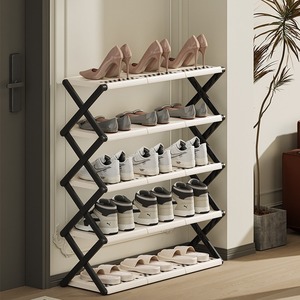 Zapatero interior multicapa para instalación en <span class=keywords><strong>espacio</strong></span> estrecho, almacenamiento de puerta plegable sin <span class=keywords><strong>espacio</strong></span>, ahorro de <span class=keywords><strong>espacio</strong></span>, dormitorio doméstico - Product Image 3