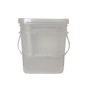 2L 5L 8L 10L 15L 18L 20L 25L clear square plastic bucket for Pet Food