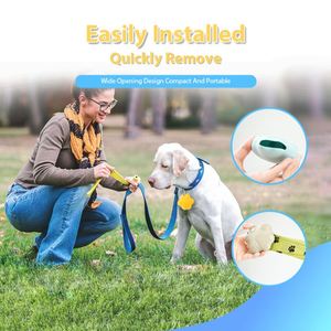 Wholesale Silicone Dog Poop Bag Dispenser, Portable Pet Waste Bag Holder with Leash <b>Clip</b>, Hands-Free Outdoor Walking Custom Logo - Product Image 2