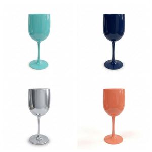 Copas de Vino de Plástico Irrompibles de 450 ml, Reutilizables, Resistentes a los Golpes, de Tritán, con Logotipo Personalizado en Color para Bar o Boda - Product Image 1
