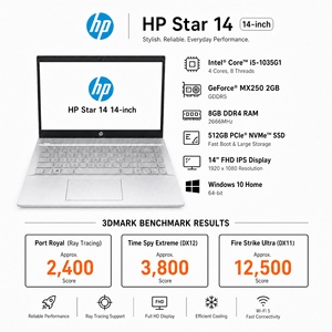 Portátil Usado HP Star de 14 Pulgadas, Intel Core I5-1035G1, NVIDIA MX250, 8GB de RAM, 512GB SSD, Pantalla FHD IPS - Product Image 3