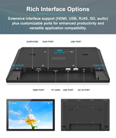 Pemutar Iklan Layar Sentuh Android 10.1 Inci Rockchip RK3566 Dual Core 2.0GHz Wi-Fi Pemasangan di Dinding untuk Supermarket