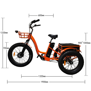 Tricycle électrique à trois roues pour adultes, version simple - Product Image 1