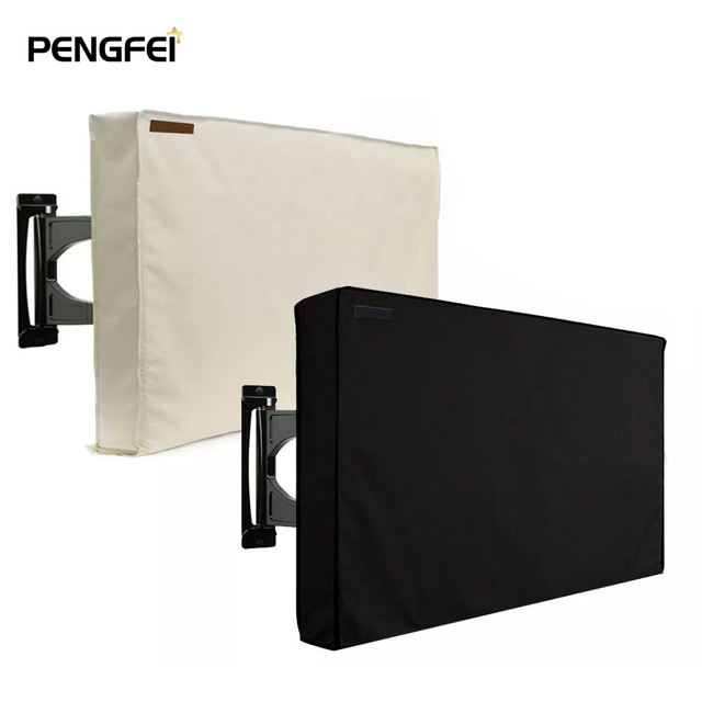 Factory OEM High Quality Oxford Outdoor Waterproof & Weatherproof TV Cover for 22-75 Inch Flat Screen TVs