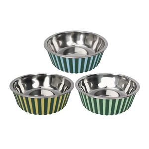 Biko - Comedero y Bebedero Doble para Perros y Gatos, de Acero Inoxidable, Redondeado, Impermeable, Antideslizante, Portátil y Fácil de Limpiar - Product Image 1