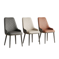 Chaise de salle à manger rembourrée moderne, siège moelleux et confortable, chaise d'appoint pour restaurant, café, maison, mobilier d'intérieur