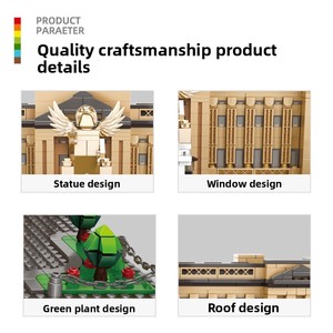 Wanger Palacio de <span class=keywords><strong>Buckingham</strong></span>, Londres, Reino Unido, bloques de construcción de plástico de partículas pequeñas ensamblados, juguetes educativos para niños, animales, naturaleza - Product Image 3
