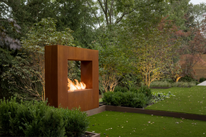 Customized <b>Outdoor</b> Patio Steel Frame Charcoal Gas Firepit Corten Steel <b>Table</b> - Product Image 4