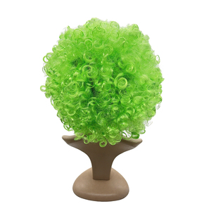 <span class=keywords><strong>Peluca</strong></span> Sintética Afro Rizada <span class=keywords><strong>Verde</strong></span> Brillante, Unisex, Divertida, para Disfraces de <span class=keywords><strong>Payaso</strong></span>, Cosplay, Deportes, Carnaval, Fiestas - Product Image 3