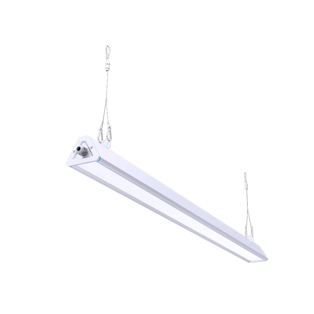Penjualan laris harga rendah kustom industri komersial 4 kaki lampu led linear tinggi bay fitting untuk tugas lembab 150w dengan ce rohs terdaftar