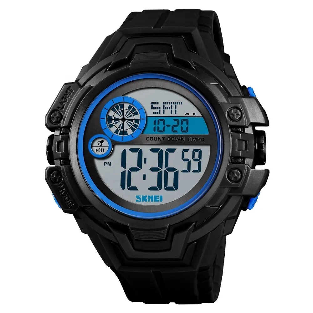 dual time digital watch relojes deportivos hombre night light wristwatches men watch Skmei 1446