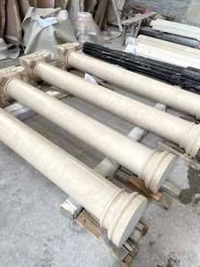 Cổ điển Roman cột trong cũ-mỏ đá cẩm thạch shabana, tay chạm khắc chi tiết - Product Image 6