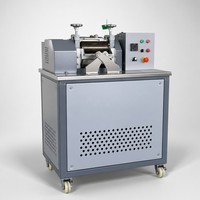 Kunststoff-Pelletiermaschine Kalziumkarbonat-Füllstoff Zweiwalzenmühle CaCO3 Talk-Verbundstoff Misch- und Granuliermaschine für Labortests CE-zertifiziert