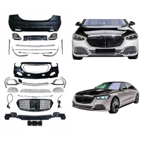Kit carrosserie pour Mercedes Benz Classe E W213, style Maybach, pare-chocs avant et arrière, calandre, garniture chromée, lifting