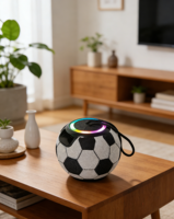 Lampe de football rechargeable à intensité variable par toucher avec haut-parleur intégré pour AGV et usage hôtelier, lumière blanc chaud doux pour l'éclairage sportif