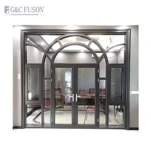 Fuson Low Price Wholesale Quick Shipping Product Door Aluminum Fram Cabinet Aluminum Doors And Windows Casement Door