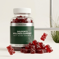 Complément Alimentaire Gommes Énergisantes Shilajit Fulvic Adulte Or, Algues Marines, Huile de Nigelle, 60 Gommes 180g, Fournisseur OEM ODM Marque Privée