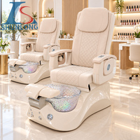Soins des pieds Chaise de manucure Pédicure de luxe Chaise de spa pour les pieds Chaise de massage électrique Fauteuils de massage et de pédicure
