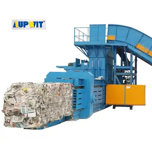 Machine de mise en balles hydraulique horizontale automatique pour déchets de papier