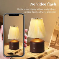 Lampe de table LED à prix abordable, sans fil, pour chambre, salon, hôtel, bar, éclairage décoratif, 3 niveaux de luminosité réglables, interrupteur tactile, lampe de chevet