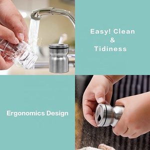 Ensemble salière et poivrière en acier inoxydable avec logo personnalisé contenant alimentaire distributeur d'épices pot pour le stockage échantillon gratuit - Product Image 5