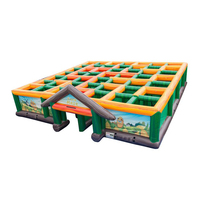 Meilleures ventes de jeux sportifs, labyrinthe gonflable en PVC, équipement de jeu en plein air pour enfants et adultes, protection UV, imperméable