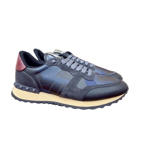 Chaussures de sport et de marche rétro de luxe en PVC pour hommes, baskets décontractées tendance à semelle épaisse et doublure en maille - Product Image 1