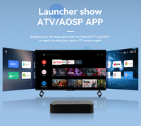 Mini TV Box U16 de Alta Popularidad, Quad Core, Android 10.0, con WiFi 4K HD 2.4G/5GHz, BT 5.0, Control Remoto