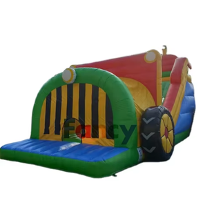 Castillo Inflable Pirata <span class=keywords><strong>de</strong></span> la <span class=keywords><strong>Mejor</strong></span> Calidad con Obstáculos y Tobogán Seco, Trampolín <span class=keywords><strong>de</strong></span> 6mx4m, PVC, Certificado CE, para Uso en Exteriores - Product Image 3