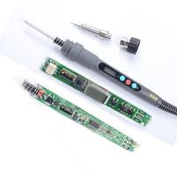 Kit de fer à souder numérique avec contrôle de la température, écran LCD, chaleur réglable pour la réparation électronique et les outils de soudage DIY