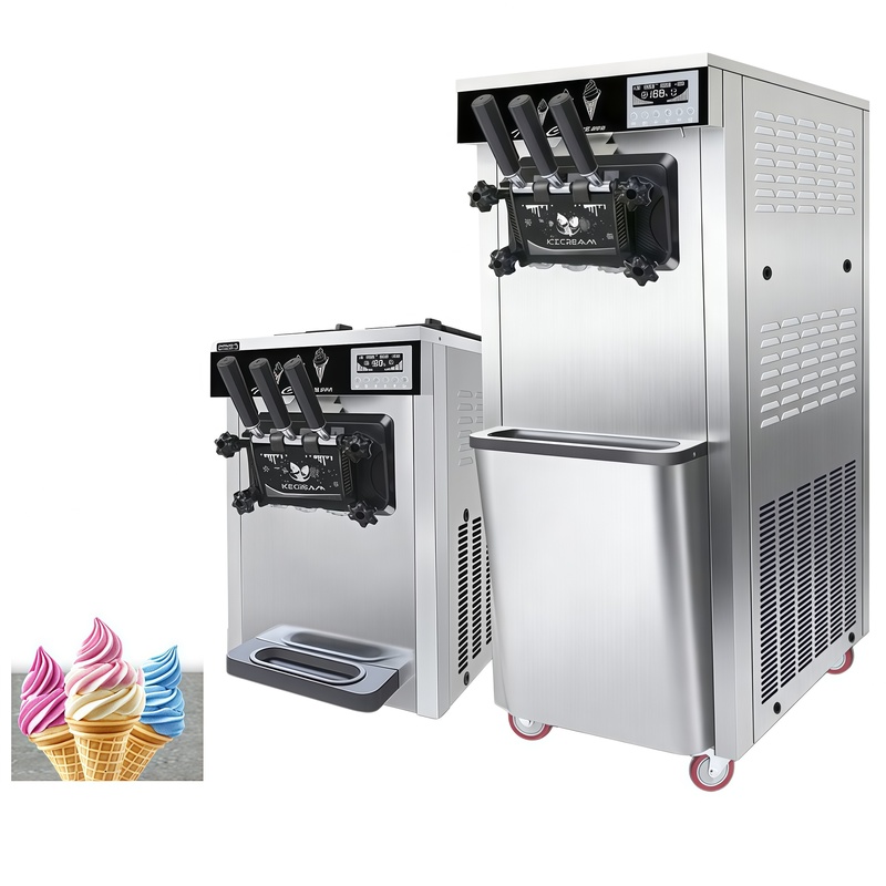 Vertical Three Head Soft Ice Cream
