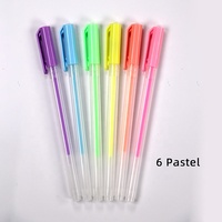 Ensemble de stylos de coloriage en Gel, marqueur à points fins, 24 couleurs uniques, idéal pour les enfants et les adultes, dessin, Scrapbooking