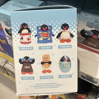 Vente en gros : Série Pingu Hide-and-Seek, Boîte mystère en ABS et peluche de polyester, Jouet de collection authentique et original de la famille des pingouins