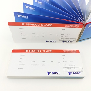 Tarjeta de embarque de pedido de billetes de avión de papel térmico personalizado de fábrica a bajo precio. - Product Image 4