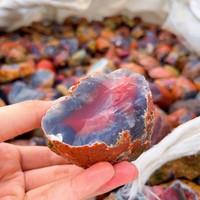 Vente en gros de pierres brutes d'agate rouge naturelle d'Afrique du Sud, de haute qualité, cornaline, utilisées pour la décoration