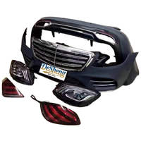 Plug-and-play; untuk Mercedes-Benz S320, S350, S400 Upgrade ke S450, S500 Body Kit, Bumper Mobil dengan Grille, Lampu Depan LED, Terjangkau