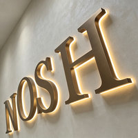 Letrero Personalizado para Tienda o Boutique, Letrero LED 3D Interior, Letras LED Retroiluminadas de Acero Inoxidable para Recepción de Negocios