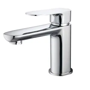 Washbasin Solid Brass Finish Single Lever Mixer Single Handle Metered Single Hole Graphic Design ceramic Basin Faucet