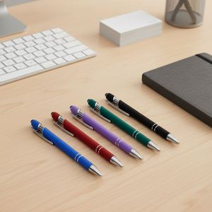 Customized Wholesale Cheap School Stationery Supplies Plastic <b>Pen</b> Advertising Gift <b>Ballpoint</b> <b>Pens</b> With Low Price - Product Image 2