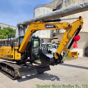 Mini-excavatrice sur chenilles hydraulique SY75Cpro 7,35t, machine de construction haute efficacité, moteur Isuzu, capacité de la benne de 0,28 m³ - Product Image 2