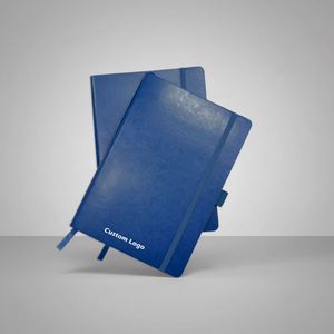 A5 Elegant Organizer Hardcover Personalized Fabric Leather <b>Diary</b> Wellness Journal <b>Notebook</b> with Custom Logo Printing - Product Image 1