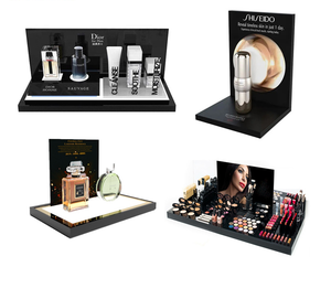美容スキンケア製品用アクリルディスプレイラック付き専門店デスクトップカウンター香水化粧品ネイルディスプレイ - Product Image 1