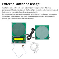 Fitcent 0.1Hz-3000Hz Adjustable Frequency Schumann Wave Sine Wave Signal Generator Dual-Channel Output External Antenna Board